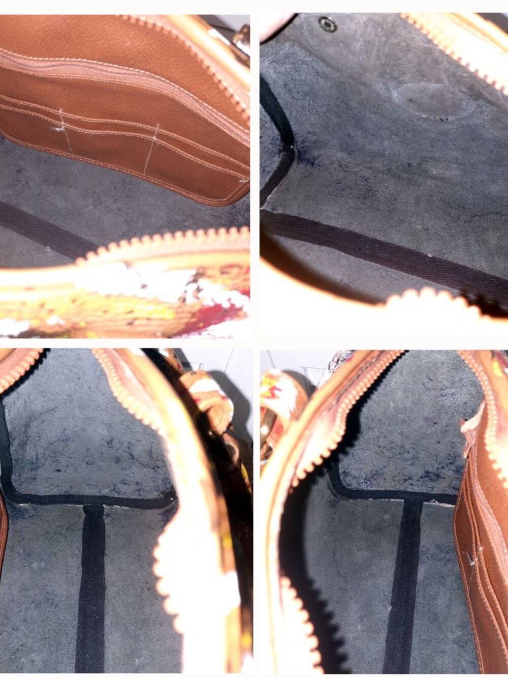 Dooney & Bourke Dipinta Inspired Hand Painted Vintage Speedy Style Barrel Bag - Picture 12 of 16